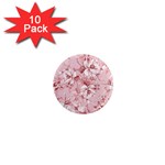 Flower Flowers Floral Flora Naturee Pink Pattern 1  Mini Magnet (10 pack)  Front