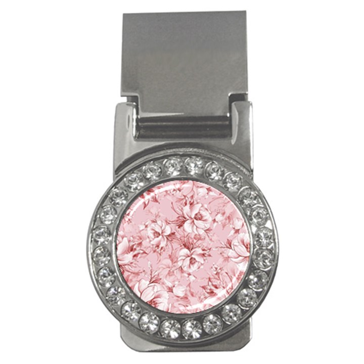 Flower Flowers Floral Flora Naturee Pink Pattern Money Clips (CZ) 