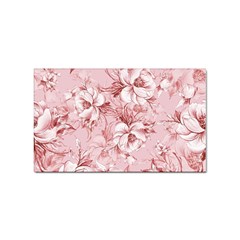 Flower Flowers Floral Flora Naturee Pink Pattern Sticker Rectangular (10 pack)