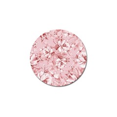 Flower Flowers Floral Flora Naturee Pink Pattern Golf Ball Marker (4 pack)