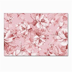 Flower Flowers Floral Flora Naturee Pink Pattern Postcard 4 x 6  (Pkg of 10)