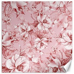 Flower Flowers Floral Flora Naturee Pink Pattern Canvas 12  X 12 