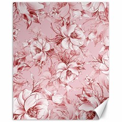 Flower Flowers Floral Flora Naturee Pink Pattern Canvas 16  x 20 