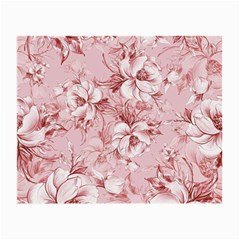 Flower Flowers Floral Flora Naturee Pink Pattern Small Glasses Cloth (2 Sides)