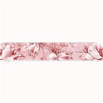 Flower Flowers Floral Flora Naturee Pink Pattern Small Bar Mat 24 x4  Bar Mat