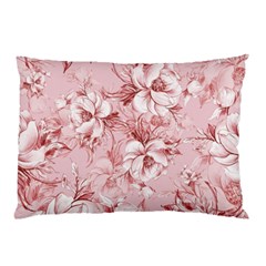 Flower Flowers Floral Flora Naturee Pink Pattern Pillow Case by Jancukart