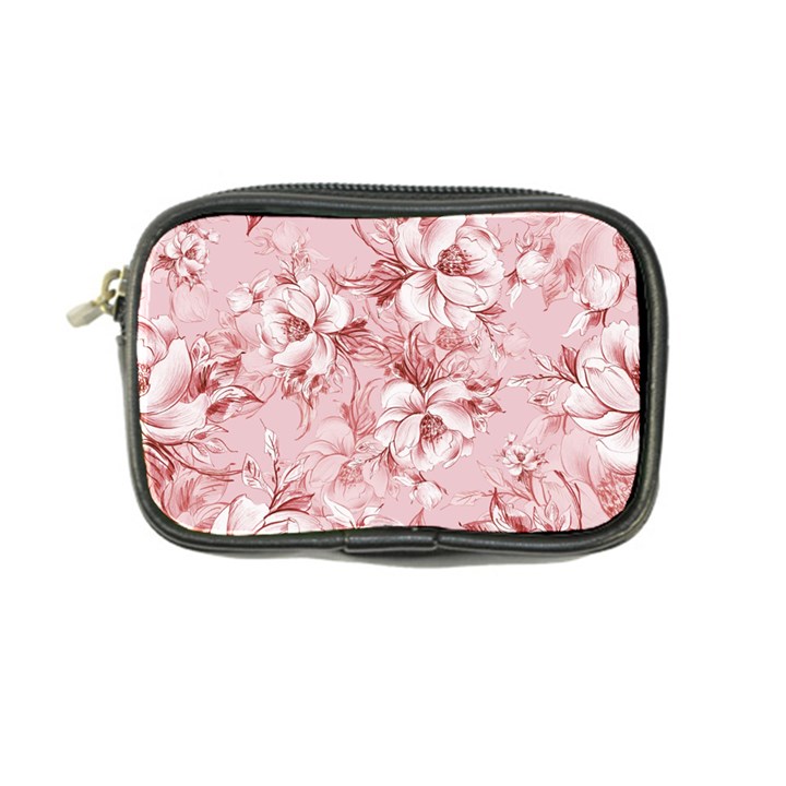 Flower Flowers Floral Flora Naturee Pink Pattern Coin Purse