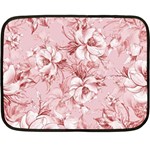 Flower Flowers Floral Flora Naturee Pink Pattern Two Sides Fleece Blanket (Mini) 35 x27  Blanket Front