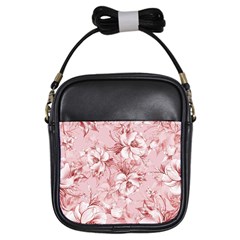 Flower Flowers Floral Flora Naturee Pink Pattern Girls Sling Bag