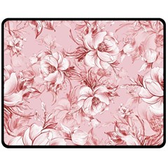 Flower Flowers Floral Flora Naturee Pink Pattern Fleece Blanket (Medium)