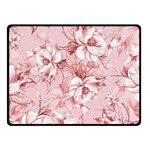 Flower Flowers Floral Flora Naturee Pink Pattern Fleece Blanket (Small) 50 x40  Blanket Front