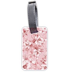 Flower Flowers Floral Flora Naturee Pink Pattern Luggage Tag (one side)