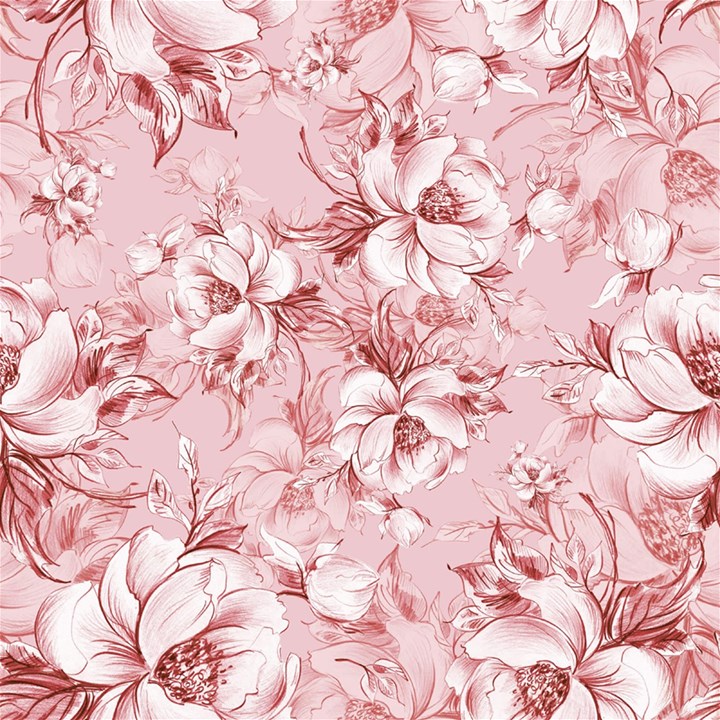 Flower Flowers Floral Flora Naturee Pink Pattern Play Mat (Square)