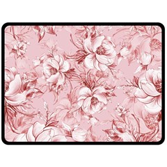 Flower Flowers Floral Flora Naturee Pink Pattern Two Sides Fleece Blanket (Large)