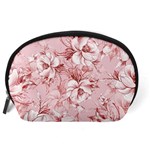 Flower Flowers Floral Flora Naturee Pink Pattern Accessory Pouch (Large) Back