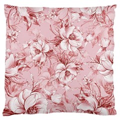 Flower Flowers Floral Flora Naturee Pink Pattern Standard Premium Plush Fleece Cushion Case (One Side)