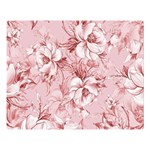 Flower Flowers Floral Flora Naturee Pink Pattern Two Sides Premium Plush Fleece Blanket (Large) 80 x60  Blanket Front