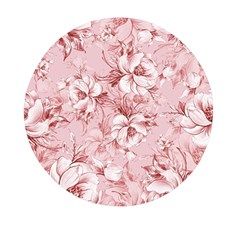 Flower Flowers Floral Flora Naturee Pink Pattern Mini Round Pill Box (Pack of 3)