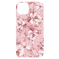 Flower Flowers Floral Flora Naturee Pink Pattern iPhone 14 Plus Black UV Print Case