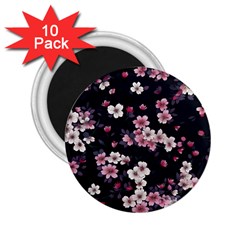 Sakura Flower Flowers Floral Flora Nature 2 25  Magnets (10 Pack) 