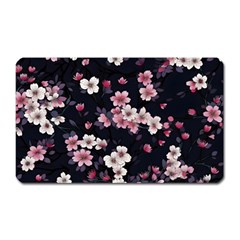 Sakura Flower Flowers Floral Flora Nature Magnet (rectangular) by Jancukart