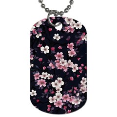 Sakura Flower Flowers Floral Flora Nature Dog Tag (one Side)