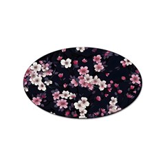 Sakura Flower Flowers Floral Flora Nature Sticker Oval (100 Pack)