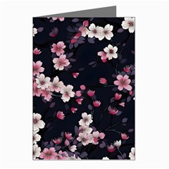 Sakura Flower Flowers Floral Flora Nature Greeting Cards (pkg Of 8)