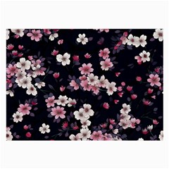 Sakura Flower Flowers Floral Flora Nature Large Glasses Cloth