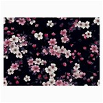 Sakura Flower Flowers Floral Flora Nature Large Glasses Cloth Front