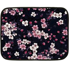 Sakura Flower Flowers Floral Flora Nature Fleece Blanket (mini)