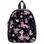 Sakura Flower Flowers Floral Flora Nature School Bag (Small) Front