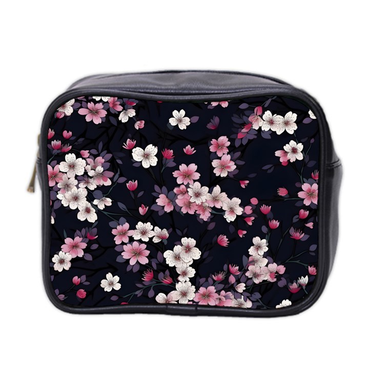 Sakura Flower Flowers Floral Flora Nature Mini Toiletries Bag (Two Sides)