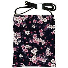 Sakura Flower Flowers Floral Flora Nature Shoulder Sling Bag by Jancukart