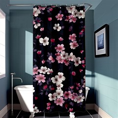 Sakura Flower Flowers Floral Flora Nature Shower Curtain 36  X 72  (stall) 