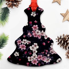 Sakura Flower Flowers Floral Flora Nature Ornament (christmas Tree) 