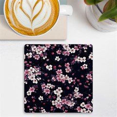 Sakura Flower Flowers Floral Flora Nature Uv Print Square Tile Coaster  by Jancukart