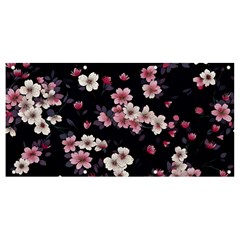 Sakura Flower Flowers Floral Flora Nature Banner And Sign 8  X 4  by Jancukart