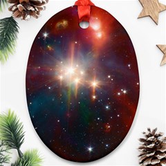 Astrology Astronomical Cluster Galaxy Nebula Ornament (oval)