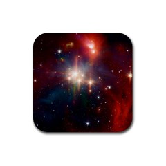 Astrology Astronomical Cluster Galaxy Nebula Rubber Coaster (square) by danenraven