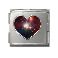 Astrology Astronomical Cluster Galaxy Nebula Mega Link Heart Italian Charm (18mm) by danenraven