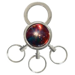 Astrology Astronomical Cluster Galaxy Nebula 3-ring Key Chain by danenraven