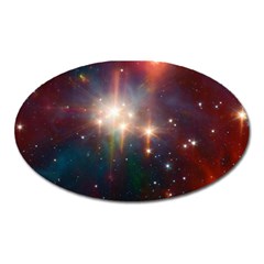 Astrology Astronomical Cluster Galaxy Nebula Oval Magnet by danenraven