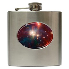 Astrology Astronomical Cluster Galaxy Nebula Hip Flask (6 Oz) by danenraven