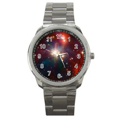 Astrology Astronomical Cluster Galaxy Nebula Sport Metal Watch by danenraven