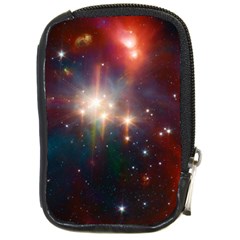 Astrology Astronomical Cluster Galaxy Nebula Compact Camera Leather Case by danenraven