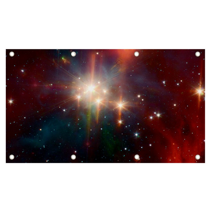 Astrology Astronomical Cluster Galaxy Nebula Banner and Sign 7  x 4 