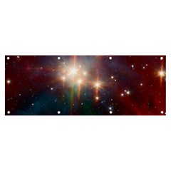 Astrology Astronomical Cluster Galaxy Nebula Banner And Sign 8  X 3  by danenraven