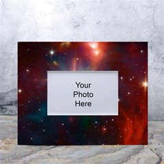 Astrology Astronomical Cluster Galaxy Nebula White Tabletop Photo Frame 4 x6  by danenraven