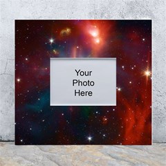 Astrology Astronomical Cluster Galaxy Nebula White Wall Photo Frame 5  X 7  by danenraven